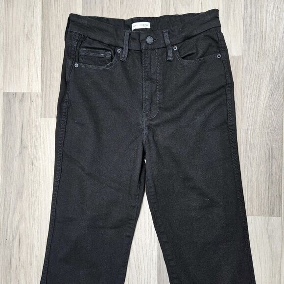 Good American Womens Black Straight Leg Jeans Size 6/28 - Picture 3 of 14